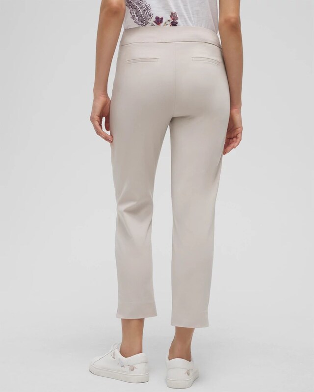 Brigitte Pull-On Slim Cropped Pants - image 3